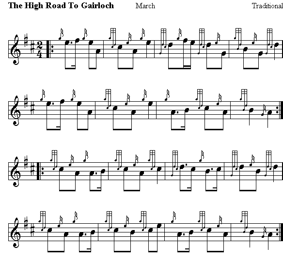 Traditional, The High Road To Gairloch, March.gif